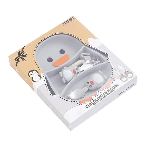 Set Diversificare Bebelusi Din Silicon Pinguin | PinguBite