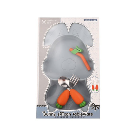 Set Diversificare Bebelusi Din Silicon Iepure | PufiMeal