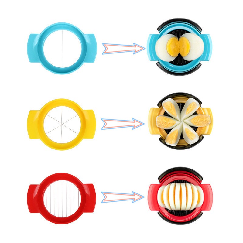 Set Feliator 3 In 1 Multifunctional Feliatoare Pentru Oua/Fructe, Pp/Otel Inoxidabil, Multicolor, 9 X 10.5 X 5.5 Cm - vivimall.ro