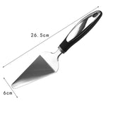 Feliator Si Lopatica Pentru Pizza, Set Din 2 Ustensile, Otel Inoxidabil, Maner Antiderapant, 26.5 X 8 X 3 Cm, Negru - vivimall.ro