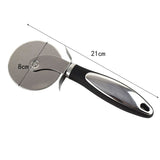 Feliator Si Lopatica Pentru Pizza, Set Din 2 Ustensile, Otel Inoxidabil, Maner Antiderapant, 26.5 X 8 X 3 Cm, Negru - vivimall.ro