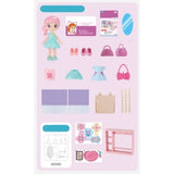 Set garderoba cu tinute, Vivimall, casa de papusi cu haine si accesorii - vivimall.ro