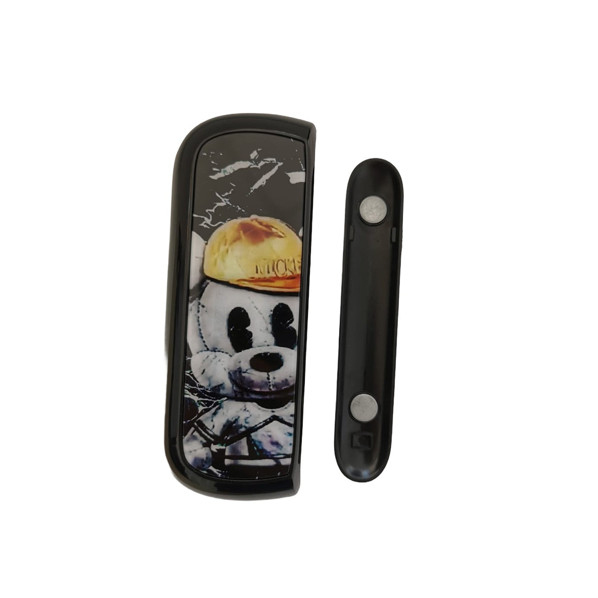 Set Husa Si Capac Plastic Flippy, pentru IQOS Iluma, de Protectie, Capac Magnetic, Anti Soc si Zgarieturi, 20 gr, 12 x 4 x 2.5 cm, Model Urs, Negru/Galben - vivimall.ro