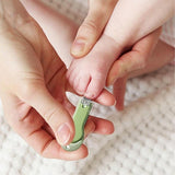 Set 4in1 de Ingrijire Unghii pentru Bebelusi, Vivimall, Cutie de Depozitare Tip Cerb, 0-6 Ani, 11 x 6 x 11 cm, Verde