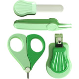 Set Ingrijire Unghii pentru Bebelusi, Vivimall, Cutie de Depozitare in Forma de Ursulet, 10 x 9.5 cm, Verde