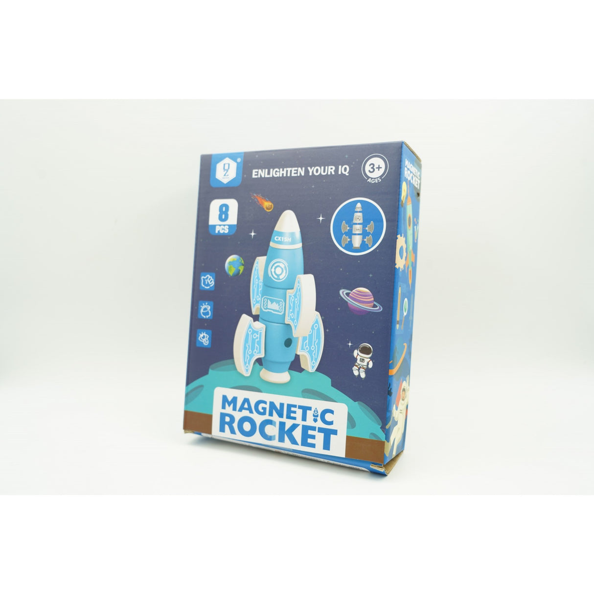Set magnetic constructie racheta copii | SpaceClick - vivimall.ro