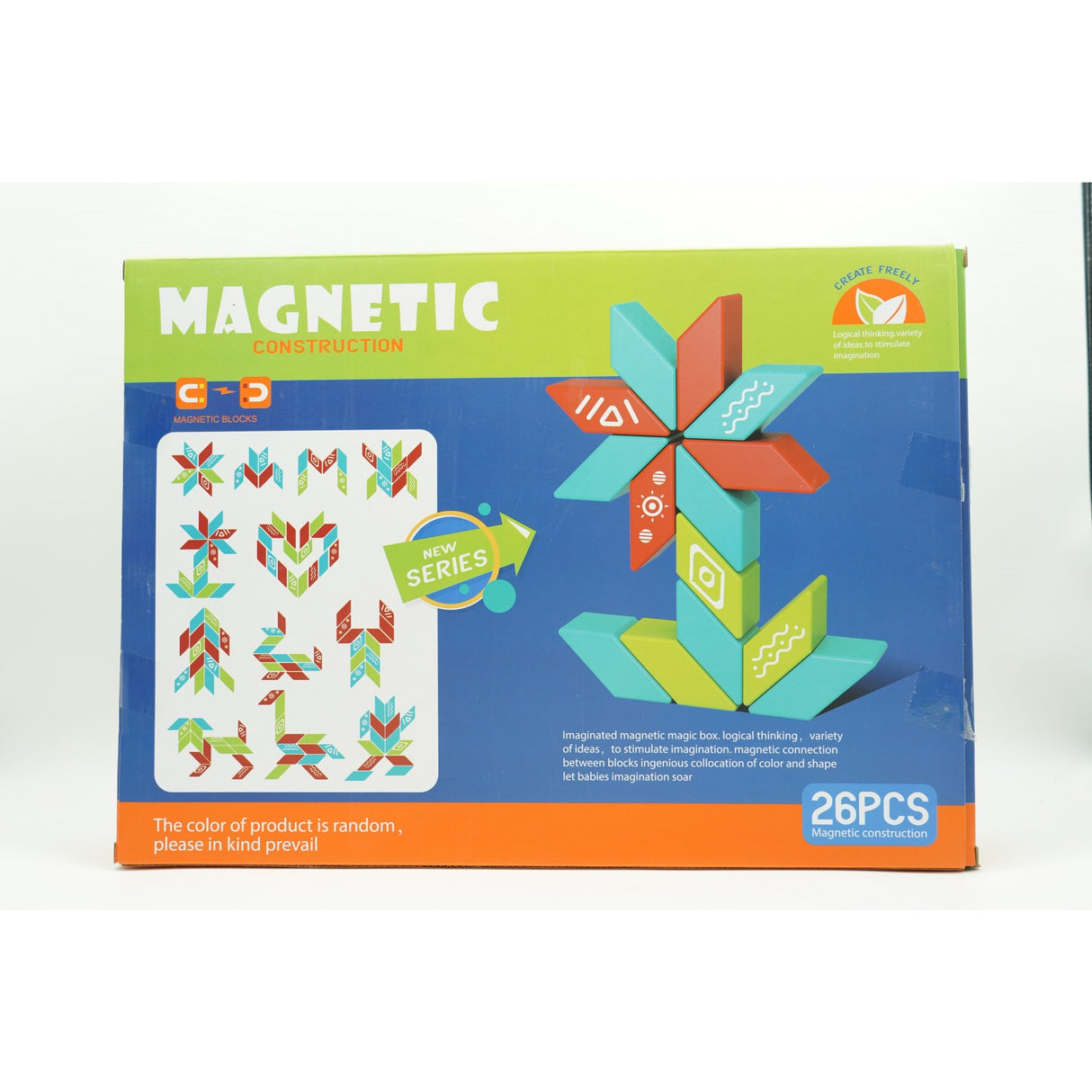 Jucarie educativa magnetica 26 piese | SmartShapes - vivimall.ro
