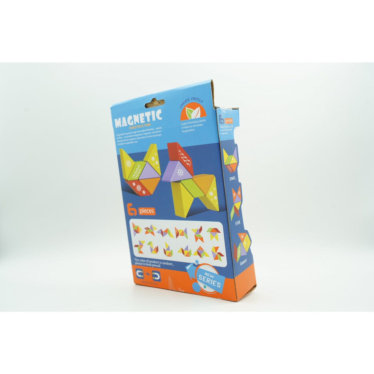 Set constructie magnetic 6 piese copii | MagneFun - vivimall.ro
