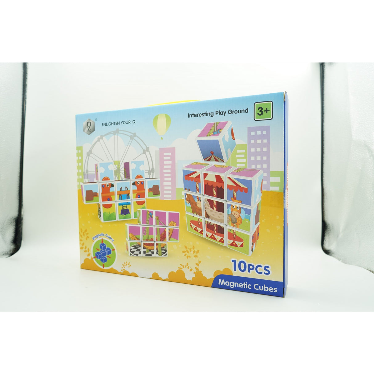 Puzzle cuburi magnetice 10 piese | ClickMag - vivimall.ro