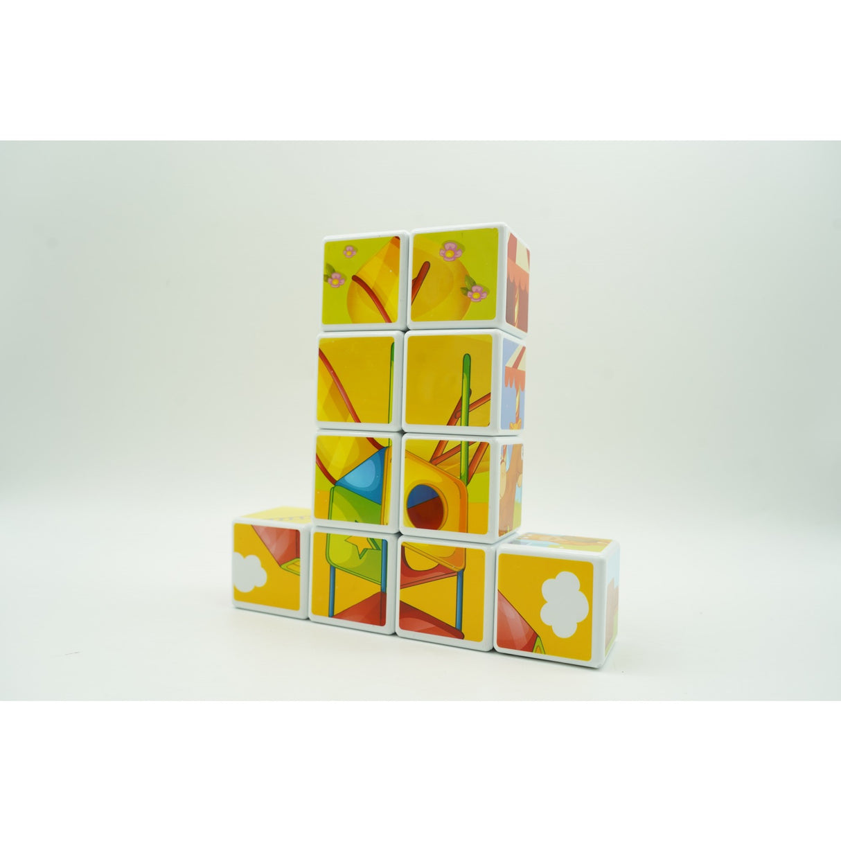 Puzzle cuburi magnetice 10 piese | ClickMag - vivimall.ro