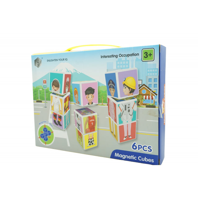 Set educativ 6 cuburi magnetice | SmartWork - vivimall.ro