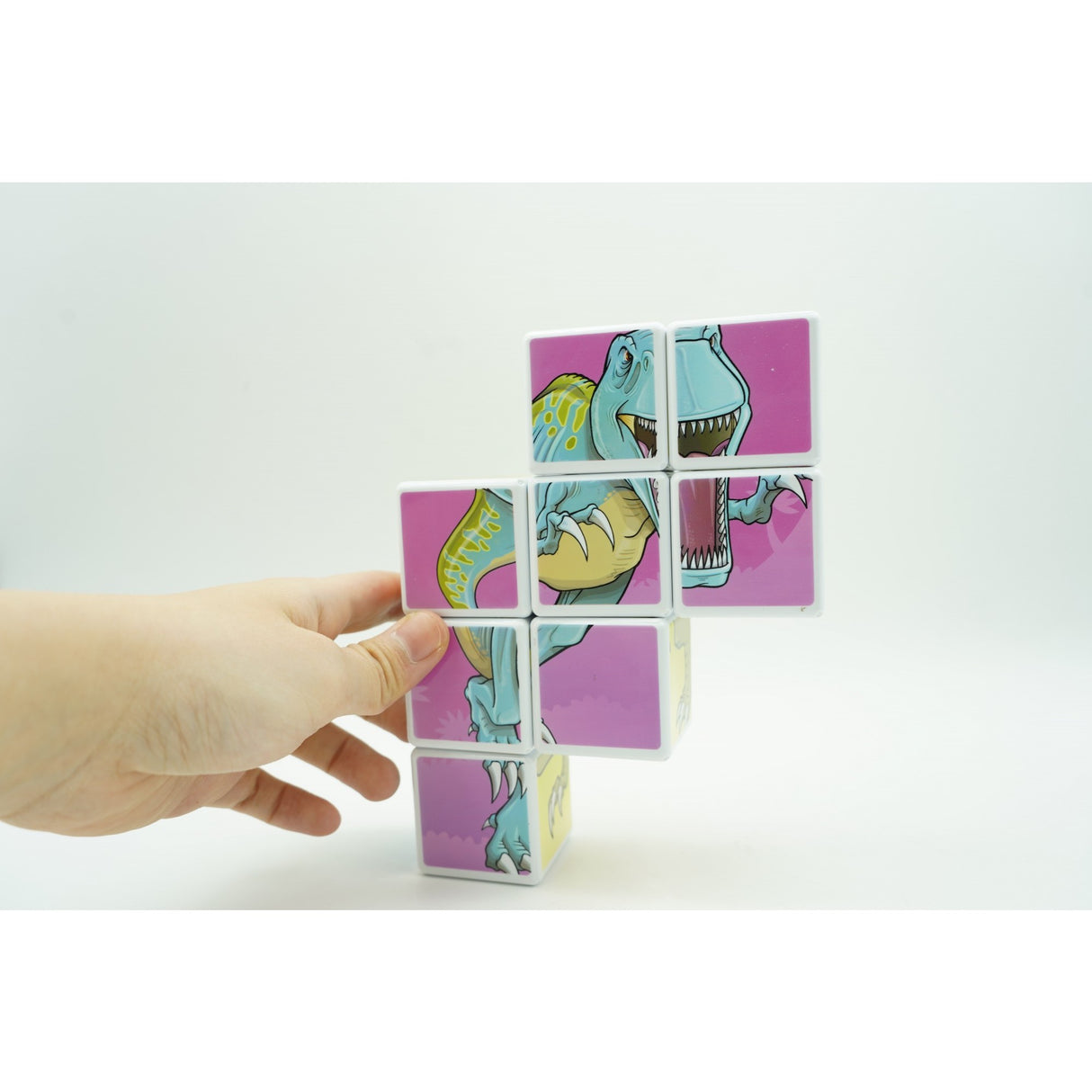 Cuburi magnetice dinozauri 8 piese | MagneDino - vivimall.ro