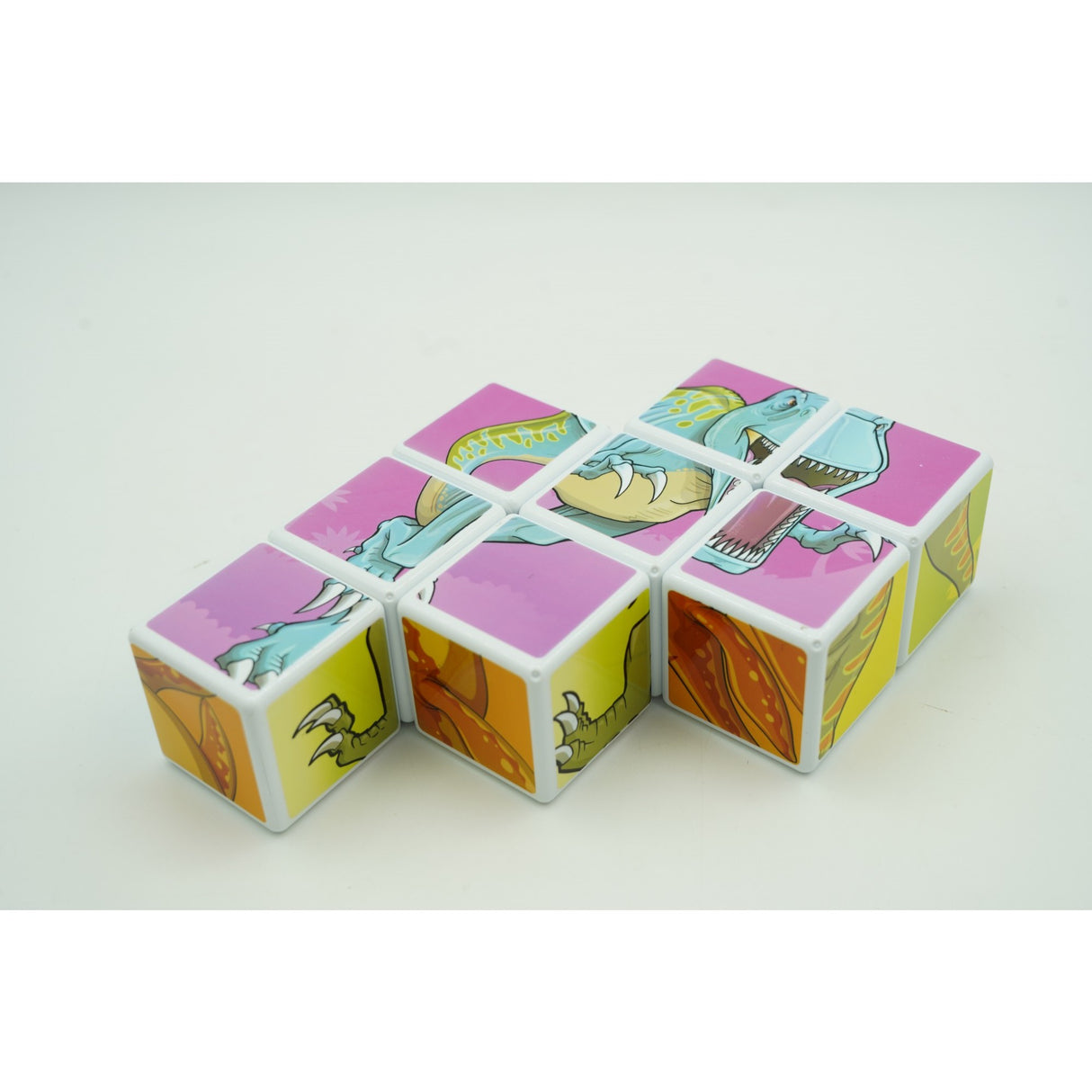 Cuburi magnetice dinozauri 8 piese | MagneDino - vivimall.ro