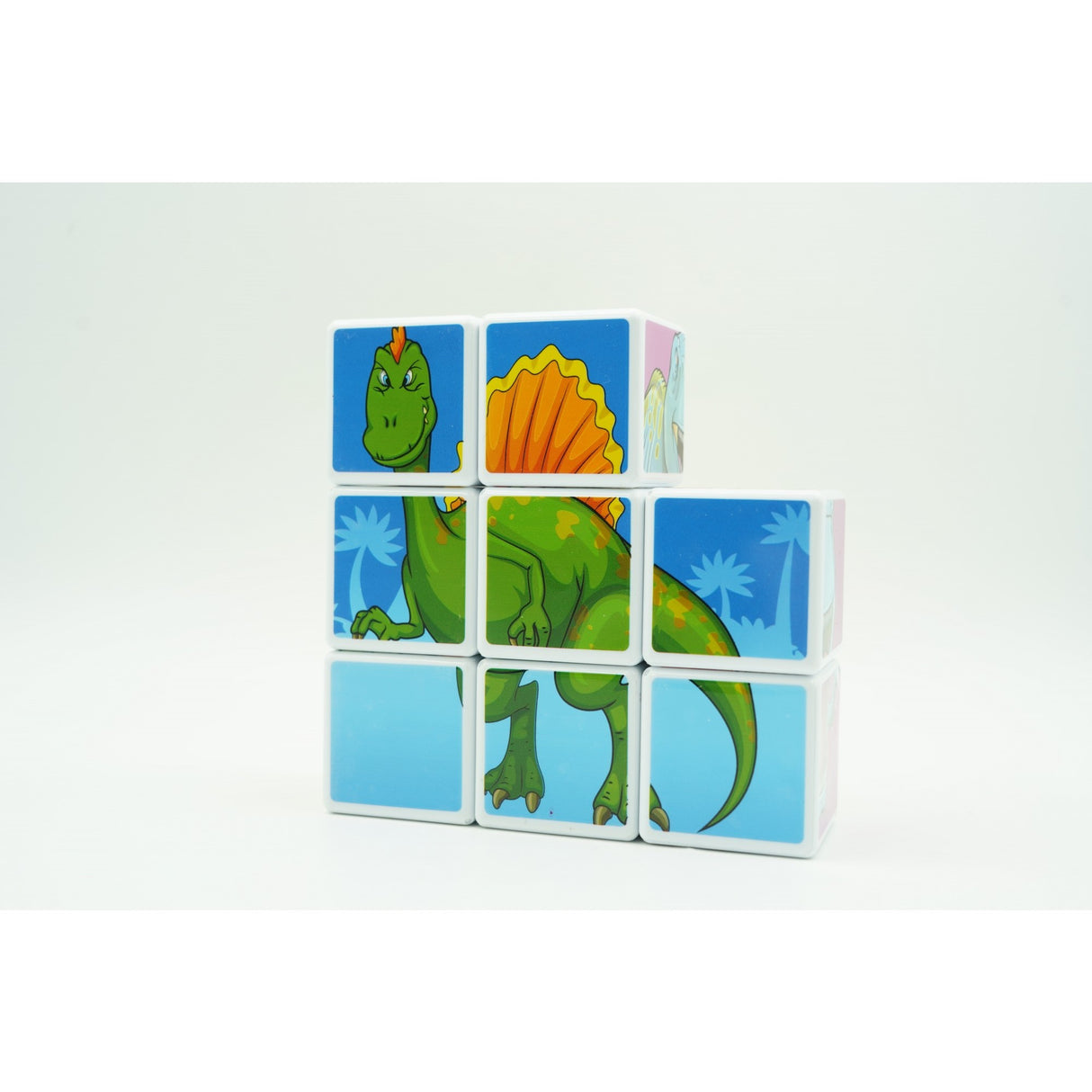 Cuburi magnetice dinozauri 8 piese | MagneDino - vivimall.ro