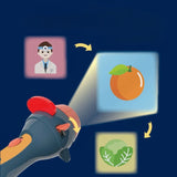 Set Jucarie Educativa, Vivimall, Proiector Tip Lanterna Pentru Copii, 6 Teme, 48 de Imagini, Cutie Depozitare, +3 ani, Albastru - vivimall.ro