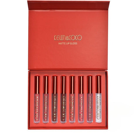 Set 8 rujuri mate, rezistente la transfer, Kevin&Coco, 2.5 ml - vivimall.ro