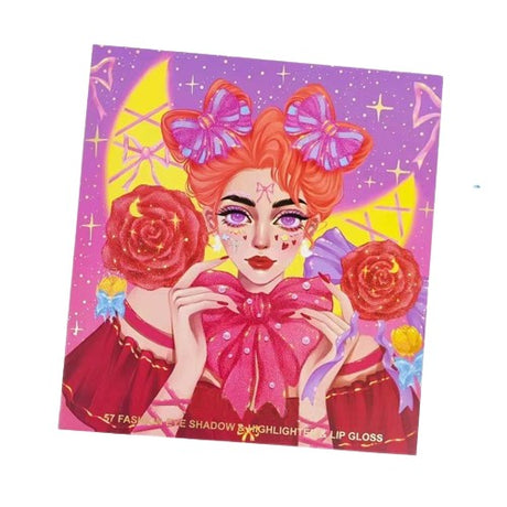 Trusa de machiaj, paleta Kevin&Coco cu 57 de farduri, iluminator si corector, Vivimall - vivimall.ro