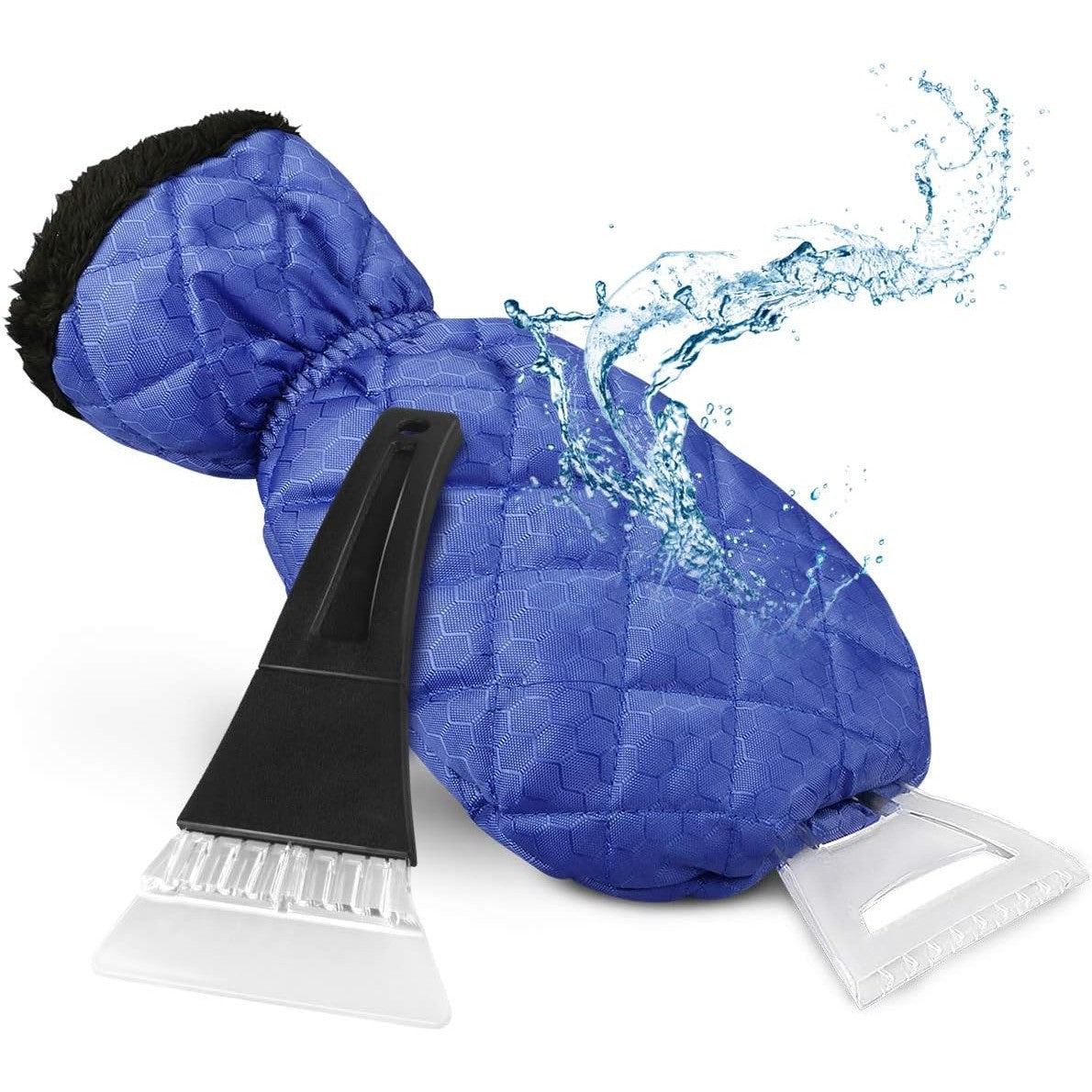 Set Manusa si Racleta pentru Zapada, Flippy, Impermeabila, Izolatie de Bumbac, 31 x 15 cm, Albastru