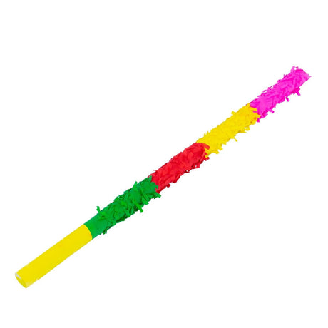 Detaliu mască blindfold Flippy din carton multicolor pentru jocul pinatei, vedere frontală