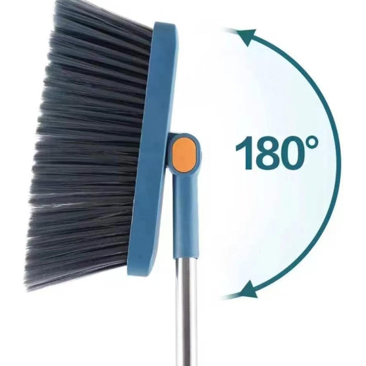 Set Matura si Faras cu Coada  cu Dinti de Pieptene pentru Curatare Matura, rotativ, pliabil, detasabil, Otel inoxidabil si Polipropilena, albastru