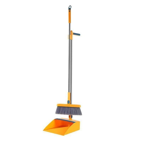 Set Matura Si Faras Cu Coada Detasabila, Cu Dinti De Pieptene Pentru Curatare Matura, Rotativ, Pliabil, Otel Inoxidabil Si Polipropilena - vivimall.ro