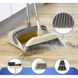 Set matura si faras cu coada, Vivimall, Pentru uz casnic, Plastic/Otel, Maro/Bej, Depozitare verticala, 26x25.5x83 cm - vivimall.ro