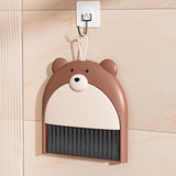 Set Matura si Faras, Flippy, Pentru Birou, din PP, Model Ursulet, 23.5 x 18 cm, Maro