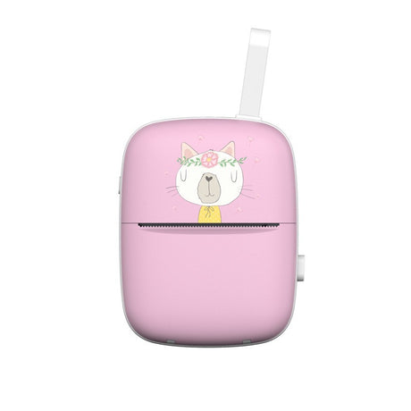 Set Mini Imprimanta Foto Portabila, Include: 1X Set De Markere, 5X Role De Hartie Termica, 5X Role Hartie Adeziva, Incarcare Usb, Bluetooth, Print , Roz - vivimall.ro