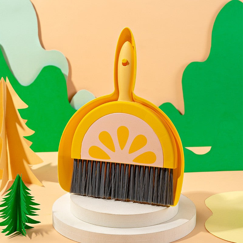 Set Mini Matura Si Faras, Little Cleaner, Uz Casnic, Pentru Birou, Bucatarie, Casa, Galben-