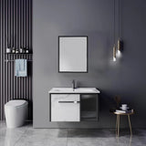 Set Mobilier Pentru Baie 3 Piese Alb - vivimall.ro
