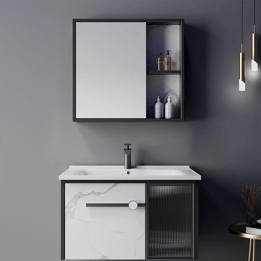 Set Mobilier Pentru Baie 3 Piese Alb - vivimall.ro
