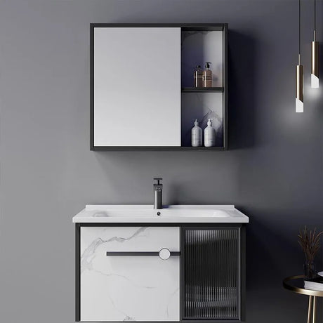 Set Mobilier Pentru Baie 3 Piese Alb - vivimall.ro