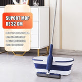 Set Mop Telescopic Cu Galeata Pliabila, 32 Cm, Maner Reglabil 140 Cm, Sistem De Stoarcere Eficient - vivimall.ro