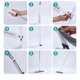 Set Mop Telescopic Cu Galeata Pliabila, 32 Cm, Maner Reglabil 140 Cm, Sistem De Stoarcere Eficient - vivimall.ro