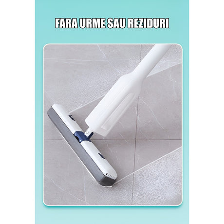 Set Mop Telescopic cu Galeata Pliabila, Vivimall, Gri, 32 cm, Maner Reglabil 140 cm, Sistem de Stoarcere Usor si Eficient - vivimall.ro