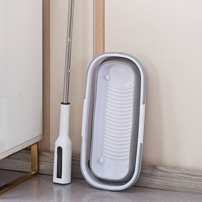 Set Mop Telescopic Cu Galeata Pliabila, 32 Cm, Maner Reglabil 140 Cm, Sistem De Stoarcere Usor Si Eficient - vivimall.ro