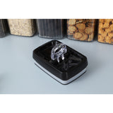 Set 4 Recipiente din Plastic, Vivimall, pentru Alimente/Obiecte, Inchidere Ermetica, Textura Ondulata, 4 x 3.3 l, Transparent - vivimall.ro