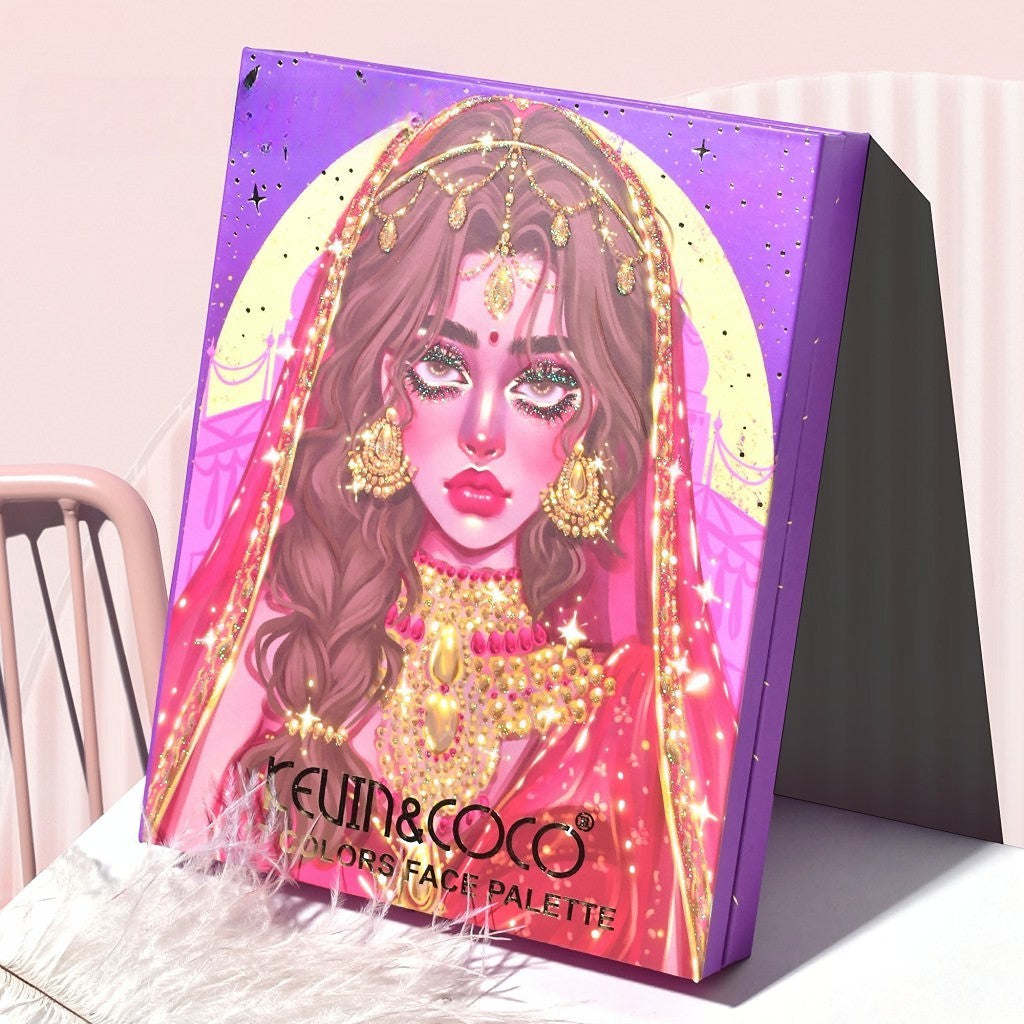 Paleta De Machiaj, Kevin &Amp; Coco, Girl Power, Fard De Pleoape, Iluminator, Blush Cremos, 117 Culori, 19 X 14.8 X 3.4 Cm - vivimall.ro