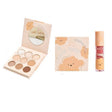 Set machiaj Kevin&Coco Model Teddy, paletă farduri 9 nuanțe nude și lipgloss, vedere frontală
