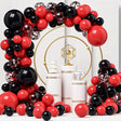 Baloane Decorative Pentru Nunta, Zi De Nastere, Evenimente, Arcada Set Din 124 Baloane, Din Latex, Baloane Cu Confetii, Rosu - vivimall.ro