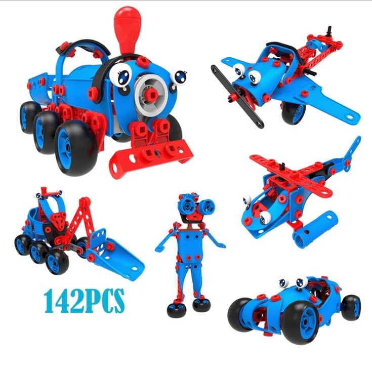 Set Pentru Construit Masini, Educativ Si Creativ, 134 Piese - vivimall.ro