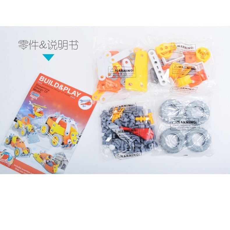 Set Pentru Construit Masini, Educativ Si Creativ, 148 Piese