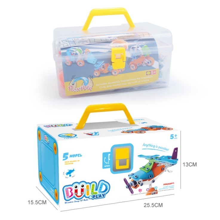 Set Pentru Construit Masini, Educativ Si Creativ, Diy, 132 Piese