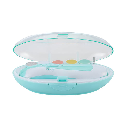 Set Pila Electrica Pentru Copii Si Bebelusi, Abs, 6 Accesorii, Cu Lumina Led, Alb - vivimall.ro