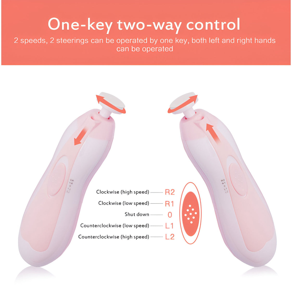 Set Pila Electrica pentru Copii si Bebelusi, Vivimall, ABS, 6 Accesorii, cu Lumina LED, Roz Alb