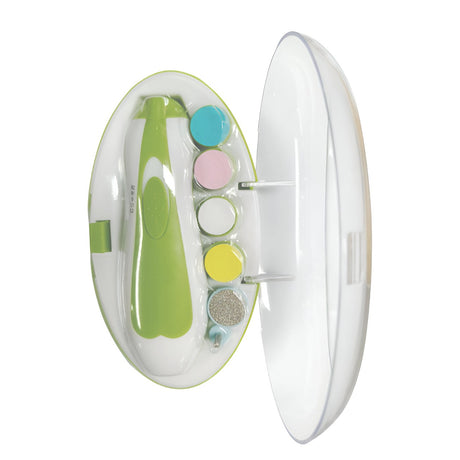 Set Pila Electrica Pentru Copii Si Bebelusi, Abs, 6 Accesorii, Cu Lumina Led, Alb - vivimall.ro
