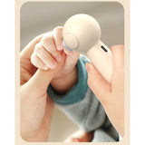 Set Pila Electrica, Vivimall, pentru Copii si Bebelusi, din ABS, 6 Accesorii, Incarcare USB, cu Lumina Led, 11.5 x 5.5 cm, Alb