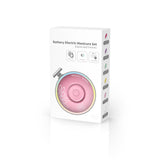 Set Pila Electrica cu Baterie, Vivimall, pentru Copii si Bebelusi, din ABS, 6 Accesorii, Model cu Flori, 6.5 x 1.8 cm, Roz