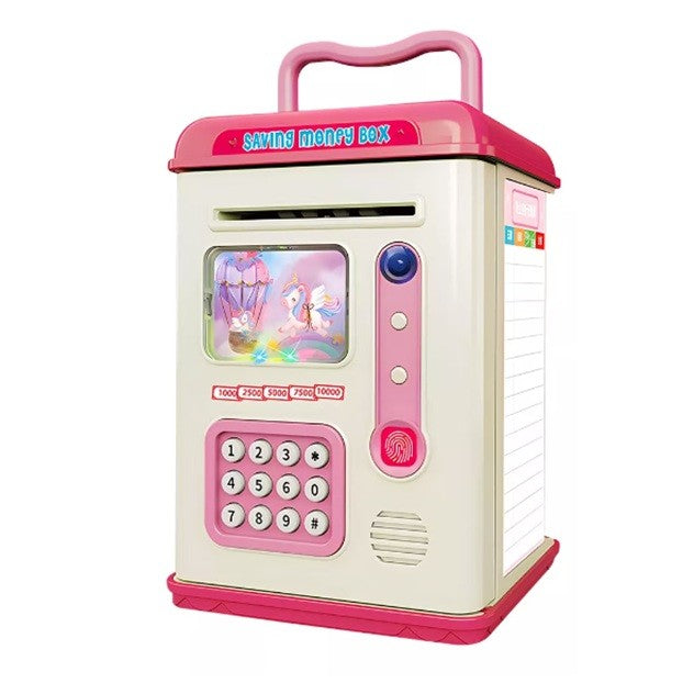 Set Pusculita Pentru Copii, Tip Atm, Parola Cu Amprenta