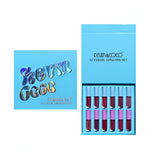 Set Rujuri de Buze, KEVIN & COCO, 12 Culori, 17x14.8x2.9 cm, Diferite Nuante, LipGloss, Albastru - vivimall.ro